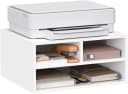 Woltu Aktenschrank Druckerregal mit 3 Fächern Weiß Bild 2