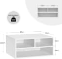 Woltu Aktenschrank Druckerregal mit 3 Fächern Weiß Bild 3