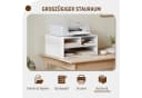 Woltu Aktenschrank Druckerregal mit 3 Fächern Weiß Bild 4