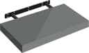 Woltu Wandregal hochglänzend Grau MDF PVC Bild 2