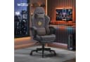 Woltu Gaming-Stuhl Ergonomisch mit Fußstütze und Verstellbarer Rückenlehne Grau Bild 4
