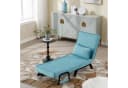 Woltu Schlafsofa 3-in-1 mit Bettfunktion Blau Leinen Bild 1