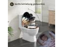 Woltu WC-Sitz mit Absenkautomatik und Soft-Close, O-Form, Blau Bild 5