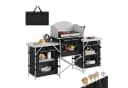 Woltu Campingschrank faltbar Outdoor Küche Schwarz/Dunkelgrau Bild 2
