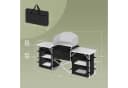 Woltu Campingschrank faltbar Outdoor Küche Schwarz/Dunkelgrau Bild 3