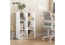 Woltu Bücherregal Weiß 6 Würfel Regal für Wohnzimmer Büro Bild 5