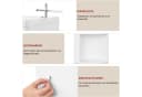 Woltu Bücherregal Weiß Eckregal 5 Fächer Bild 4