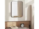 Moderner Kosmetikspiegel aus Metall und Glas Bild 1