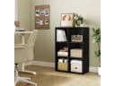 Woltu Bücherregal 6 Fächer Schwarz Bild 4