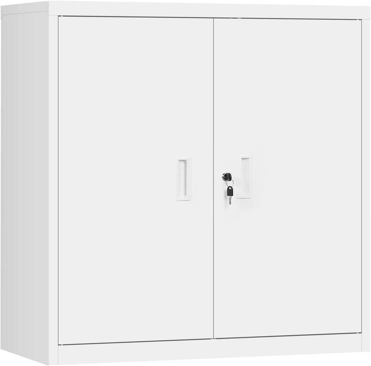 Woltu Aktenschrank Metall Abschließbar Ordnerschrank mit Schloss - Bild 2