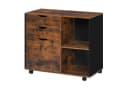 Woltu Rollcontainer Aktenschrank 3 Schubladen 5 Rollen Büroschrank Bild 2