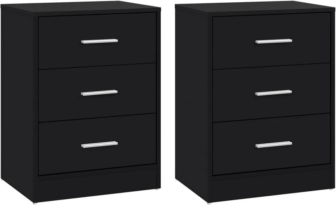 Woltu Nachttisch 2er-Set mit 3 Schubladen - Bild 2
