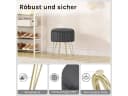 Woltu Sitzhocker mit Stauraum und Metallbeinen - Dunkelgrau Bild 4