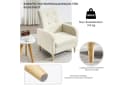 Woltu Ohrensessel 1-St Relaxsessel mit Massivholzbeinen, Loungesessel modern Bild 5