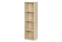 Woltu Bücherregal Weiß MDF 4 Fächer Modern Bild 2