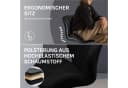 Woltu Barhocker Set 2 St. Schwarz Samt/Kunstleder mit Rückenlehne Bild 4