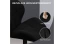 Woltu Barhocker Set 2 St. Schwarz Samt/Kunstleder mit Rückenlehne Bild 5