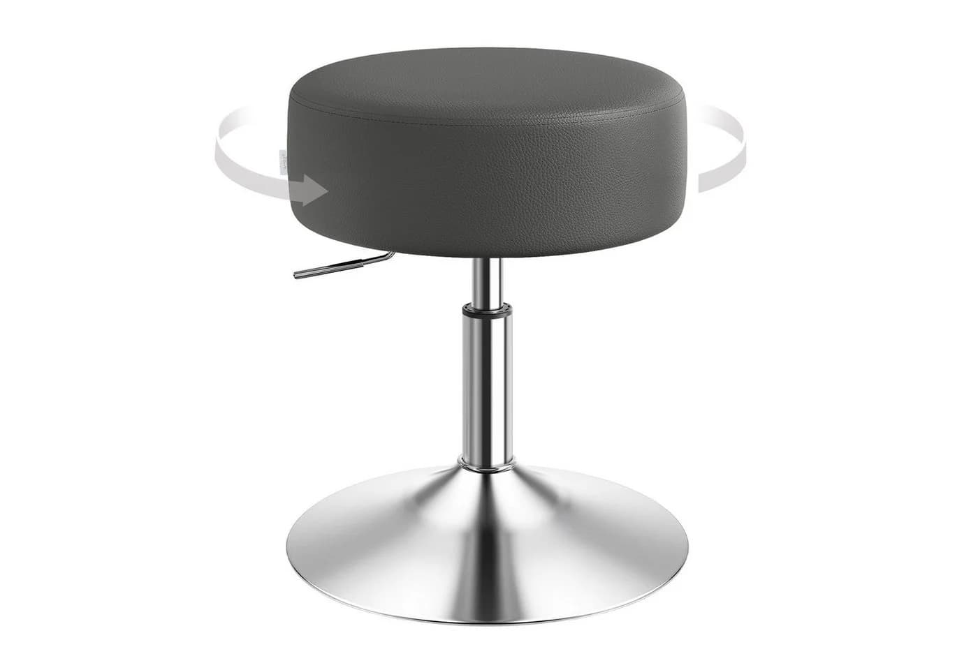 Woltu Drehhocker Schminkhocker Kunstleder Metallgestell - Bild 2