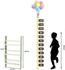 Woltu Kinder Bücherregal Wandregal Grün Weiß Grau Helle Eiche Bild 3