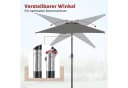 Woltu Sonnenschirm UV-beständig 45° knickbar Handkurbel Bild 5