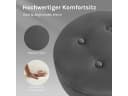 Woltu Barhocker 2er Set Dunkelgrau Samt höhenverstellbar mit Stauraum Bild 4