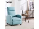 Woltu Relaxsessel Lesesessel Loungesessel Kunstleder Blau Bild 1