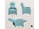 Woltu Relaxsessel Lesesessel Loungesessel Kunstleder Blau Bild 3