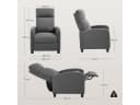 Woltu Relaxsessel Lesesessel Loungesessel mit Liegefunktion Bild 3