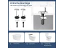 Woltu WC-Sitz O-Form mit Soft-Close und Quick Release Leuchtturm-Muster Bild 4