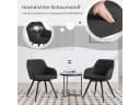 Woltu Esszimmerstuhl 4 St. gepolsterter ergonomischer mit Metallbeinen Bild 5