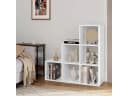 Woltu Bücherregal Weiß 6 Fächer Würfelregal Skandinavisch Bild 1