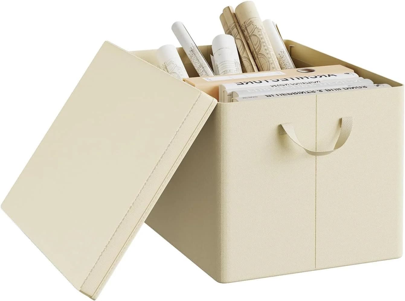 Woltu Aufbewahrungsbox Set mit Deckel und Griffen Faltbar - Bild 2