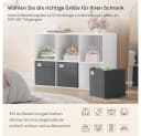 Woltu Aufbewahrungsbox 3 St. Dunkelgrau Stoffbox Aufbewahrung Regal Einsatz Bild 1