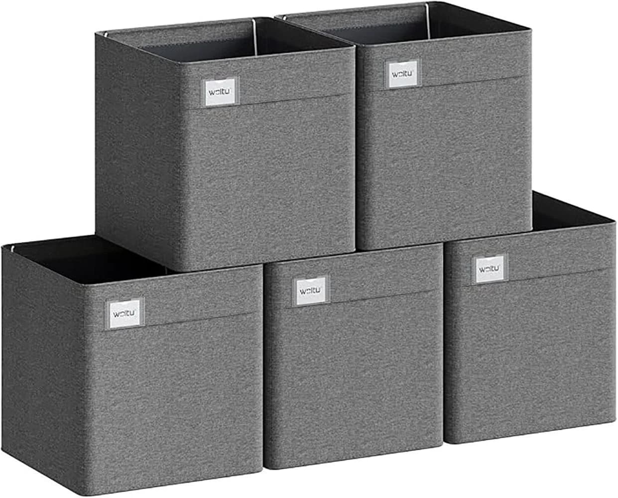 Woltu Aufbewahrungsbox 5 St. Dunkelgrau Stoffbox Aufbewahrung - Bild 2