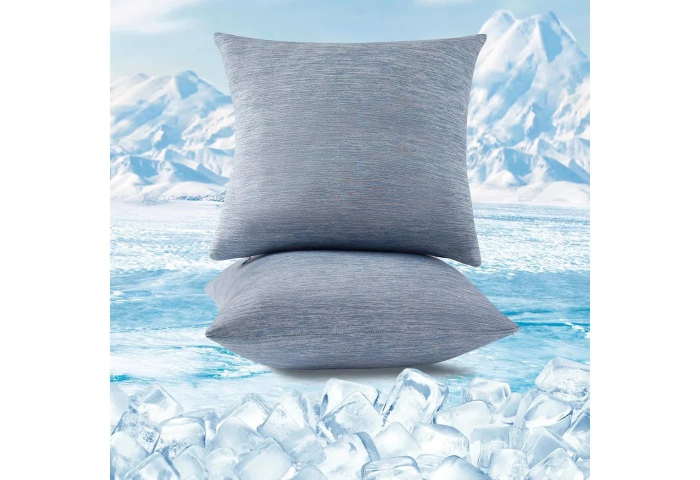 Woltu Kissenbezug 2er Set Kühlend Blau Arc-Chill - Bild 2