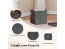 Woltu Aufbewahrungsbox 10er Set Grau mit Metallrahmen & Griffen Bild 5