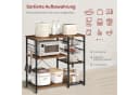 Woltu Küchenregal Industriestil Braun/Schwarz mit 2 Körben Bild 4