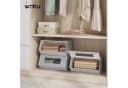 Woltu Aufbewahrungsbox 3er Set Grau Beige Stapelbar mit Magnetverschluss Bild 1