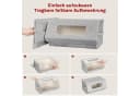 Woltu Aufbewahrungsbox 3er Set Grau Beige Stapelbar mit Magnetverschluss Bild 5