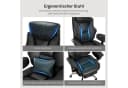 Woltu Bürostuhl Chefsessel Schwarz/Braun Ergonomisch Kunstleder Bild 1