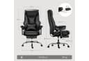 Woltu Bürostuhl Chefsessel Schwarz/Braun Ergonomisch Kunstleder Bild 3