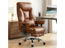Woltu Bürostuhl Chefsessel Ergonomisch Schwarz/Braun Kunstleder Bild 2
