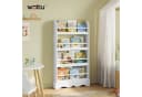 Woltu Bücherregal 4 Ebenen Weiß MDF Holz Bild 1
