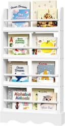 Woltu Bücherregal 4 Ebenen Weiß MDF Holz Bild 2