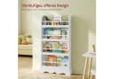 Woltu Bücherregal 4 Ebenen Weiß MDF Holz Bild 4