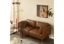 Woltu Sofa aus Leder im Bauhaus-Stil mit 18 cm hohen Füßen Bild 1