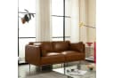 Woltu Sofa aus Leder im Bauhaus-Stil mit 18 cm hohen Füßen Bild 2
