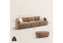 Woltu Modulares Sofa aus Chenille mit verstellbaren Füßen Bild 3