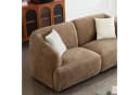 Woltu Modulares Sofa Chenille Schneeweiß/Haselnussbraun Bild 4