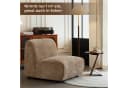 Woltu Modulares Sofa Chenille Schneeweiß/Haselnussbraun Bild 5